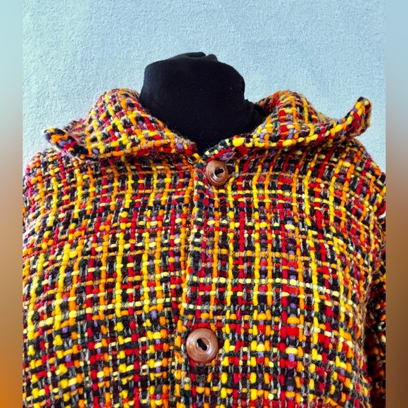Vintage Ecuadorian handwoven jacket- 100% wool - Picture 6 of 9